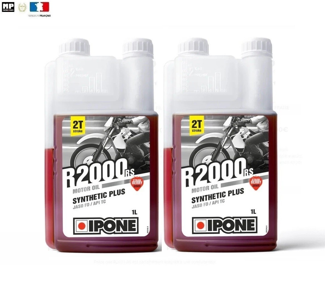 Huile moteur 2 temps scooter IPONE R2000 RS semi-synthétique 2L
