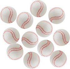 A Pack of 12 Stress Balls, 2.5 inch Baseball Stress Ball, Foam Stress Ball
