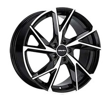 2x Carmani 23 Rudi 8,5x19 ET40 black polish Alufelge