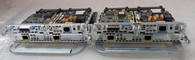 Pair of Cisco 2FE-2W Dual Port 10/100 Ethernet Modules w/ 2x WIC-1T+WIC-1DSU-T1