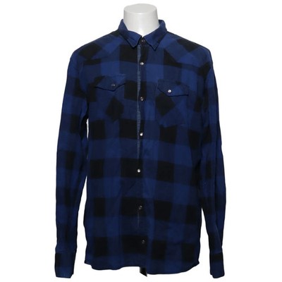 Fishbone, Hemd, Größe: XXL, slim fit, Blau/Schwarz, Baumwolle, Karo, Herren #lHj