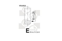BGA V511013 Einlassventil FüR Mitsubishi, Nissan, Opel, Renault, Suzuki, Opel