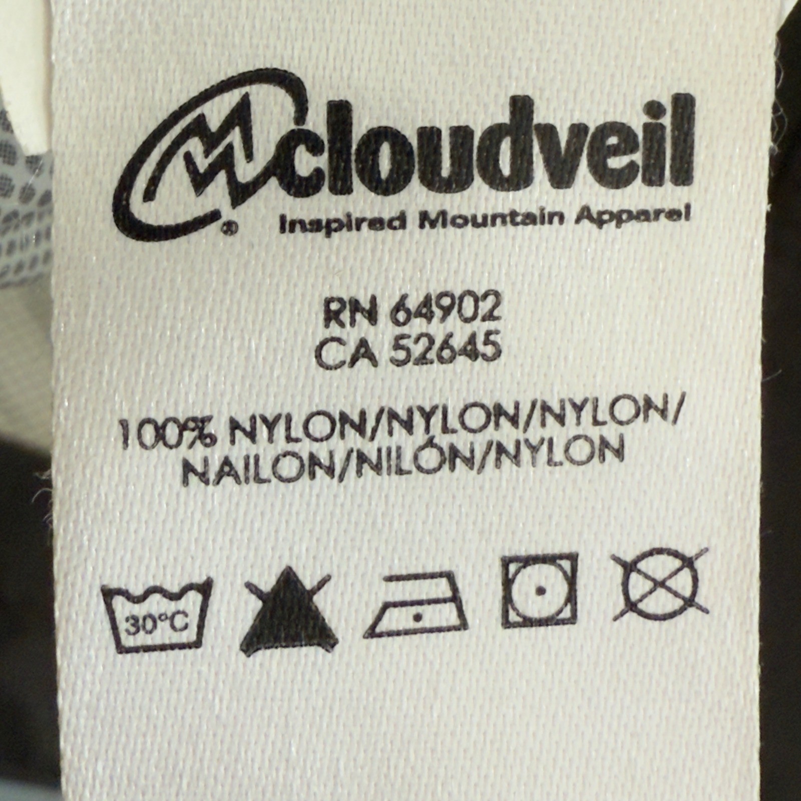 Cloudveil Jackson Hole Gray Nylon Shell Jacket Sm… - image 6