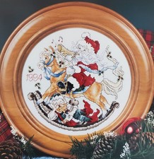 Stoney Creek Santa Christmas Plate 1994 Leafl...