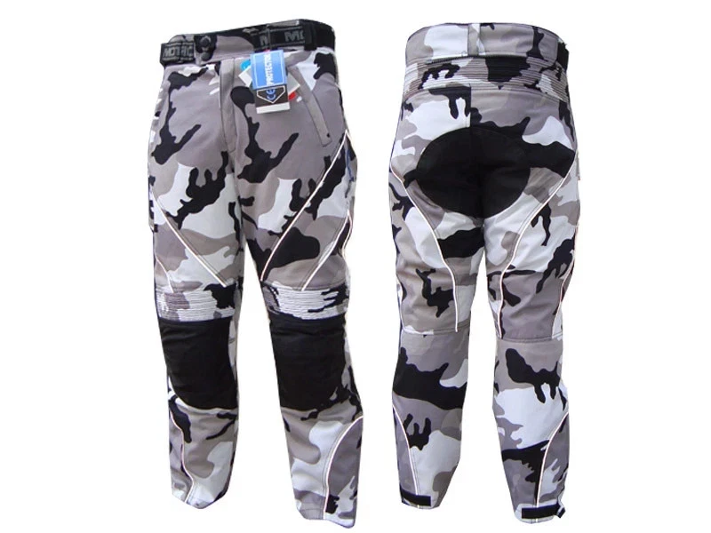 MOTERO Men,s Motorcycle Motorbike CE Armoured Reissa Waterproof CAMO Cordura Trouser