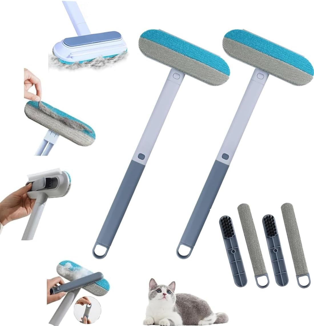 2 Pezzi Multifunzione Togli Peli Animali - La Migliore Offerta 4 in 1