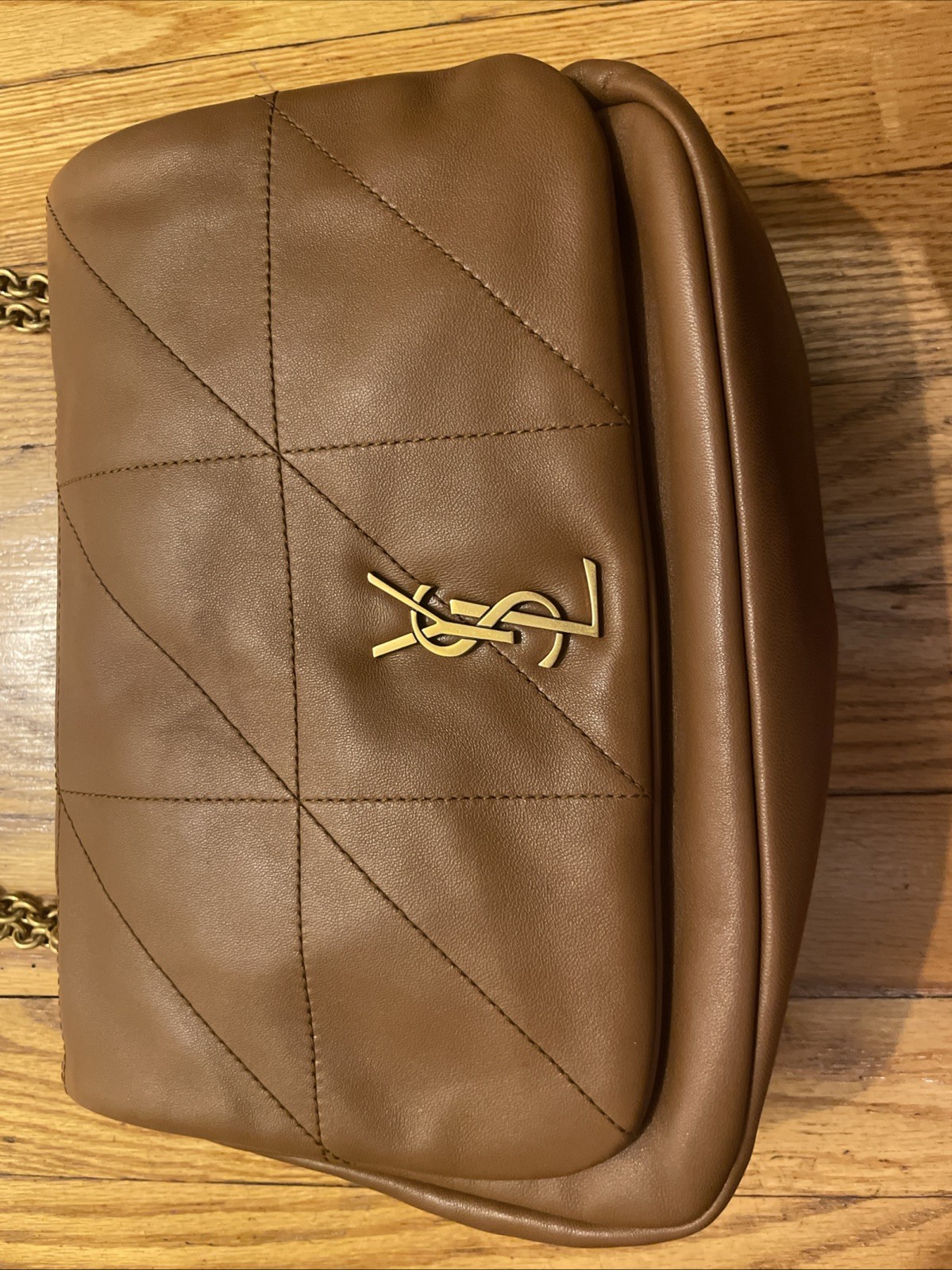 SAINT LAURENT Borsa a catena Yves St Laurent Light Fox piccola Jamie 4.3