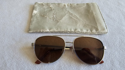 M&S Sonnenbrille silberfarbenes Gestell polarisiert. 6813.
