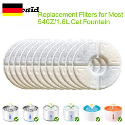 12 Ersatzfilter Filter für Trinkbrunnen Wasserspender Katzenbrunnen Katzen Hunde