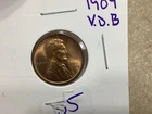 1909-VDB Lincoln Wheat Cent *Grand Pa’s Collection* Nice Red/Brown BU