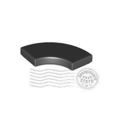 2x LEGO 27925 Piatto rotondo (Angolo arrotondato) 2x2 Nero | 6191630