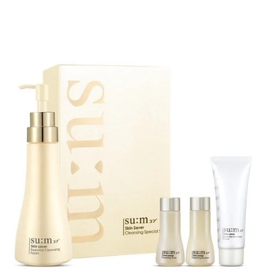 SUM37 Skin Saver Essential Cleansing Foam Special Set  K-beauty