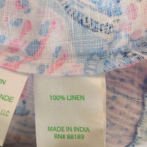 Lilly Pulitzer Amerie 100% Linen Midi Dress Beachcomber Bahamas M - Picture 7 of 8