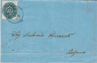 1863/64 Brief 10 Kr. " ARCO"