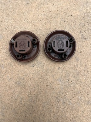 Ferrari, Fiat , Alfa romeo , Lancia Bakelite Headlight Connectors , Sien P