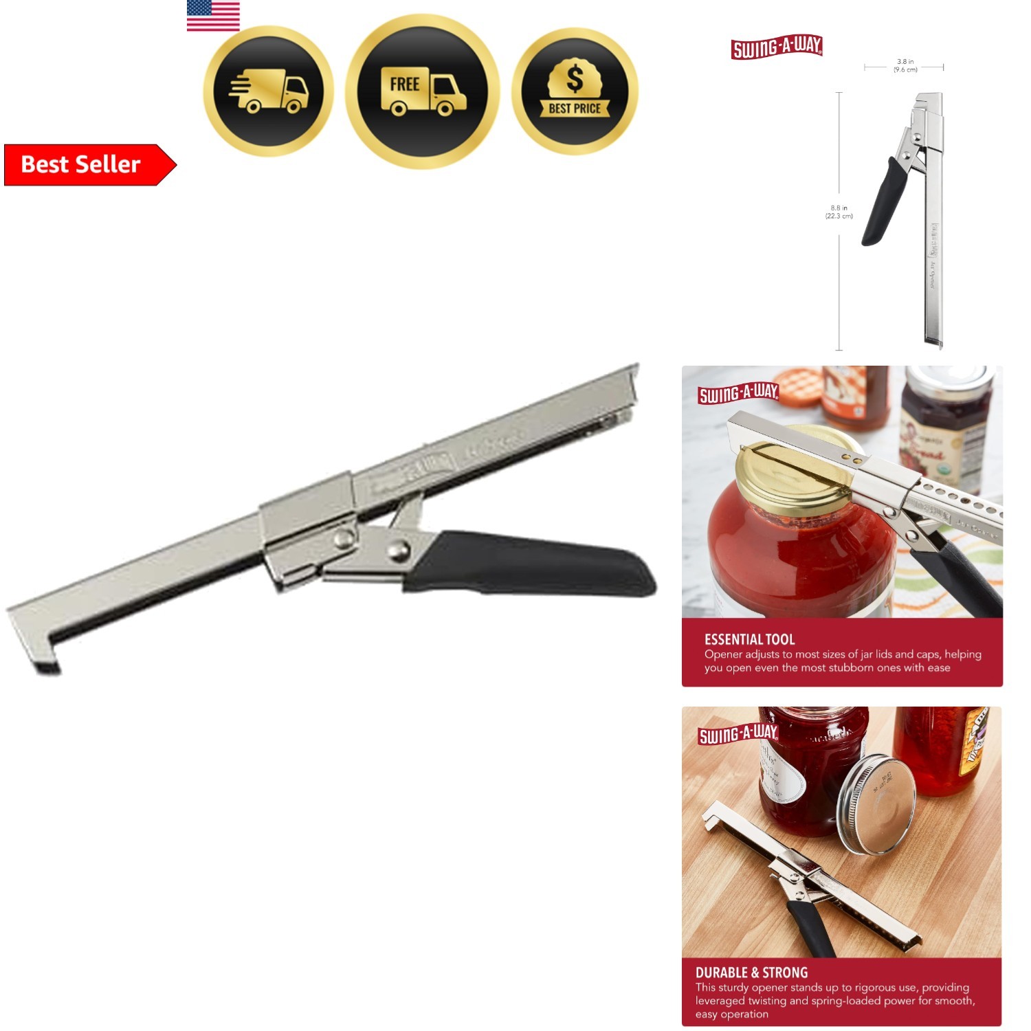 Jar Opener Can Opener Bottle Opener Kitchen Accessories Adju