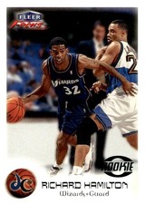 1999-00 Fleer Focus #112 Richard Hamilton Masterpiece Mania Rookie Card #/300. rookie card picture