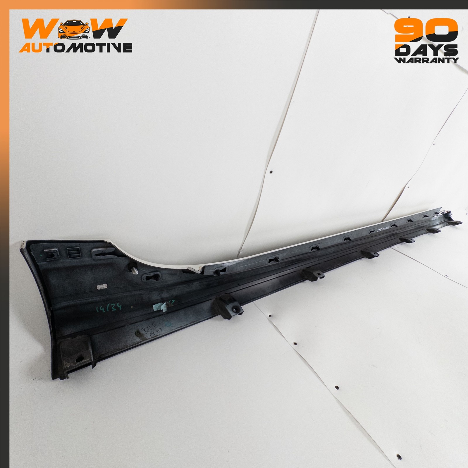 13-19 MASERATI QUATTROPORTE GTS LEFT DRIVER SIDE ROCKER PANEL SKIRT WHITE OEM