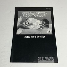 Tom  Jerry Instruction Booklet ONLY  SNES, Super Nintendo Manual