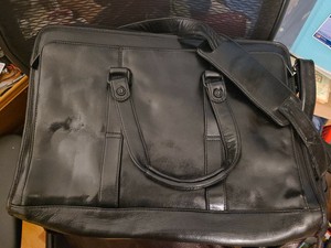 bellino leather briefcase