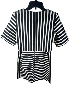 Topshop Women's Black White Striped Satin A-Line Structured Mini Dress Size 6 | eBay Topshop Women's Black White Striped Satin A-Line Structured Mini Dress Size 6 | eBay