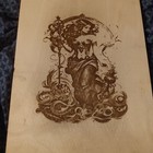 Aquarius Laser Engraved Wood Wall Art 11"x14"