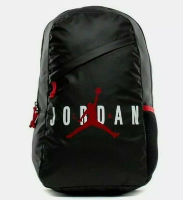 nike air backpack black and red