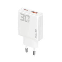 Dudao A30EU 30W Gan Fast Charger, Netzteil USB-A + USB-C, Pd, Weiß