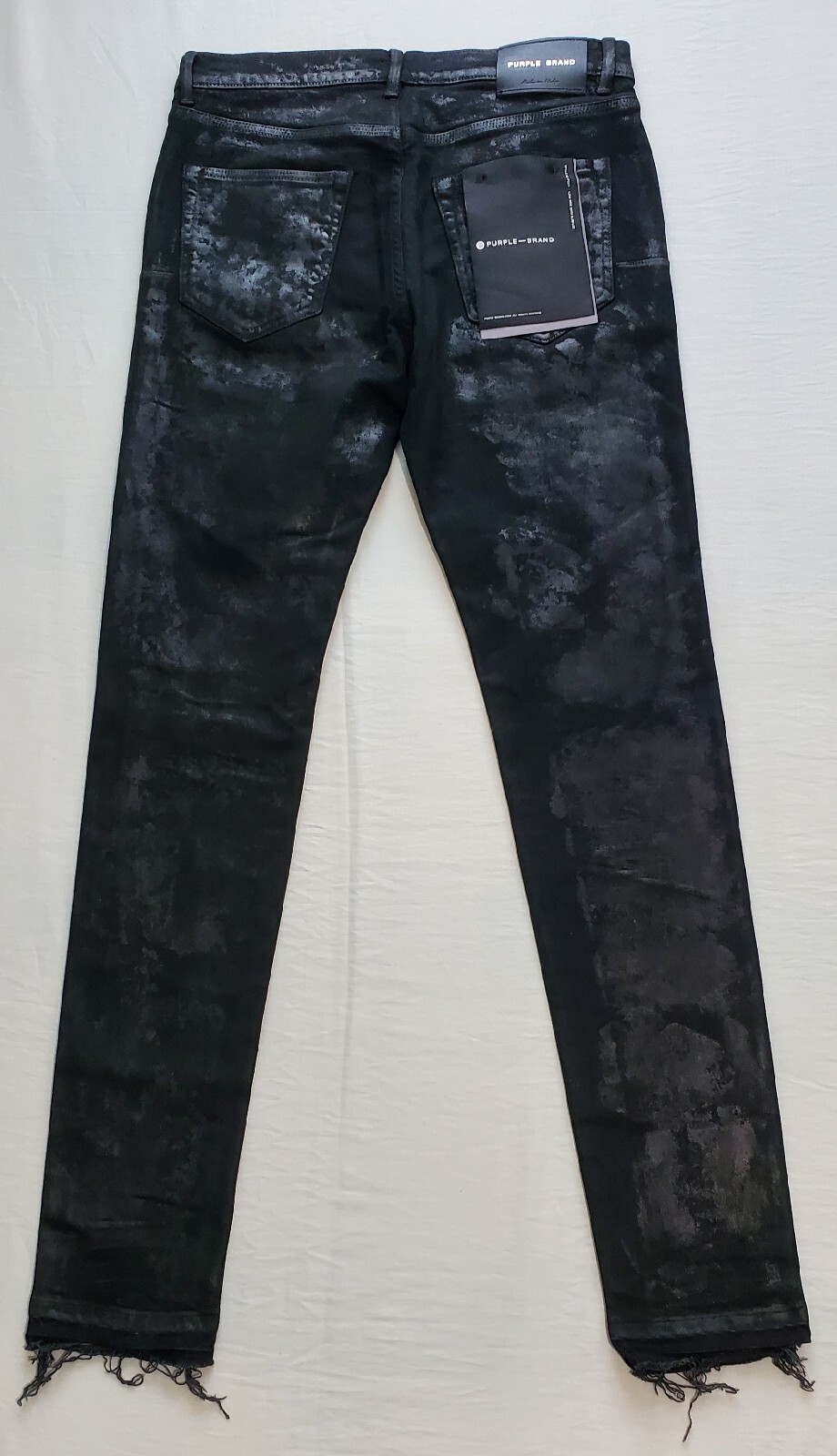 PURPLE BRAND WAXED LIMITED EDITION BLKW122 STRETCH DENIM MEN JEANS SZ32X32 ITALY eBay