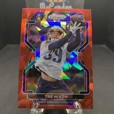 2021 Panini Prizm Rookie Red Ice Prizm Tre Nixon #428 Rookie RC Patriots