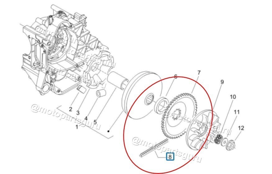 Vespa ET2 50 Belt OEM Drive Transmission V-Belt Replacement For