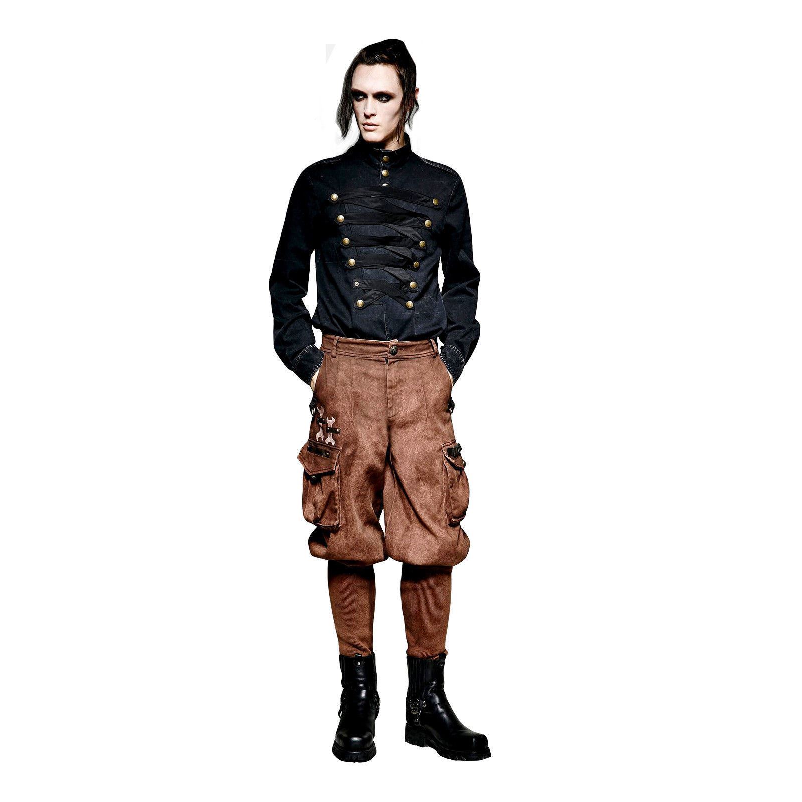 Men's Brown Twill Steampunk Victorian 