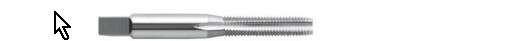 Nachi List 910 Straight 4 Flute Plug Tap M8 x 1.25 D5 HSS 54126 Bright Finish