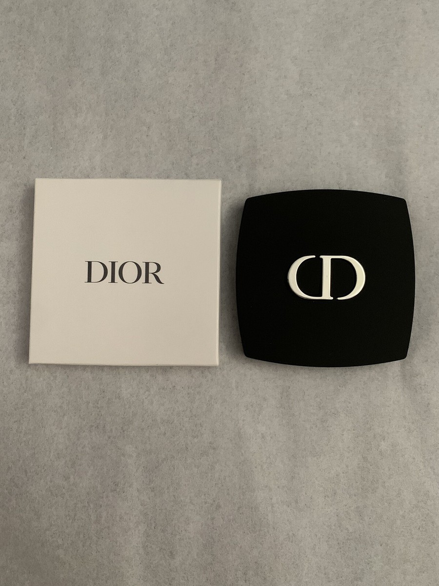 Authentic DIOR Black Compact Mirror with CD Icon logo NEW IN