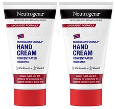 2 NEUTROGENA Concentrated Unscented Hand Cream for Extremely Dry Hands 75ml
