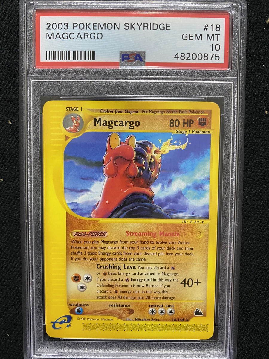 2003 Pokemon Skyridge Magcargo 18/144 PSA 10 Gem Mint | eBay