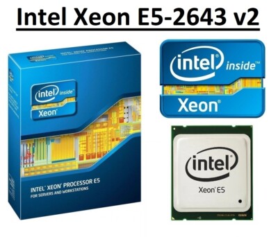 Intel Xeon E5-2643 v2 SR19X 3,5 - 3,8GHz, 25MB, 6 Core, LGA2011, 130W CPU