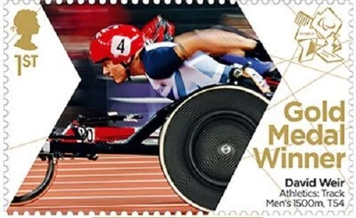 GB 3393 Paralympics Gold Medal David Weir 1st single MNH 2012
