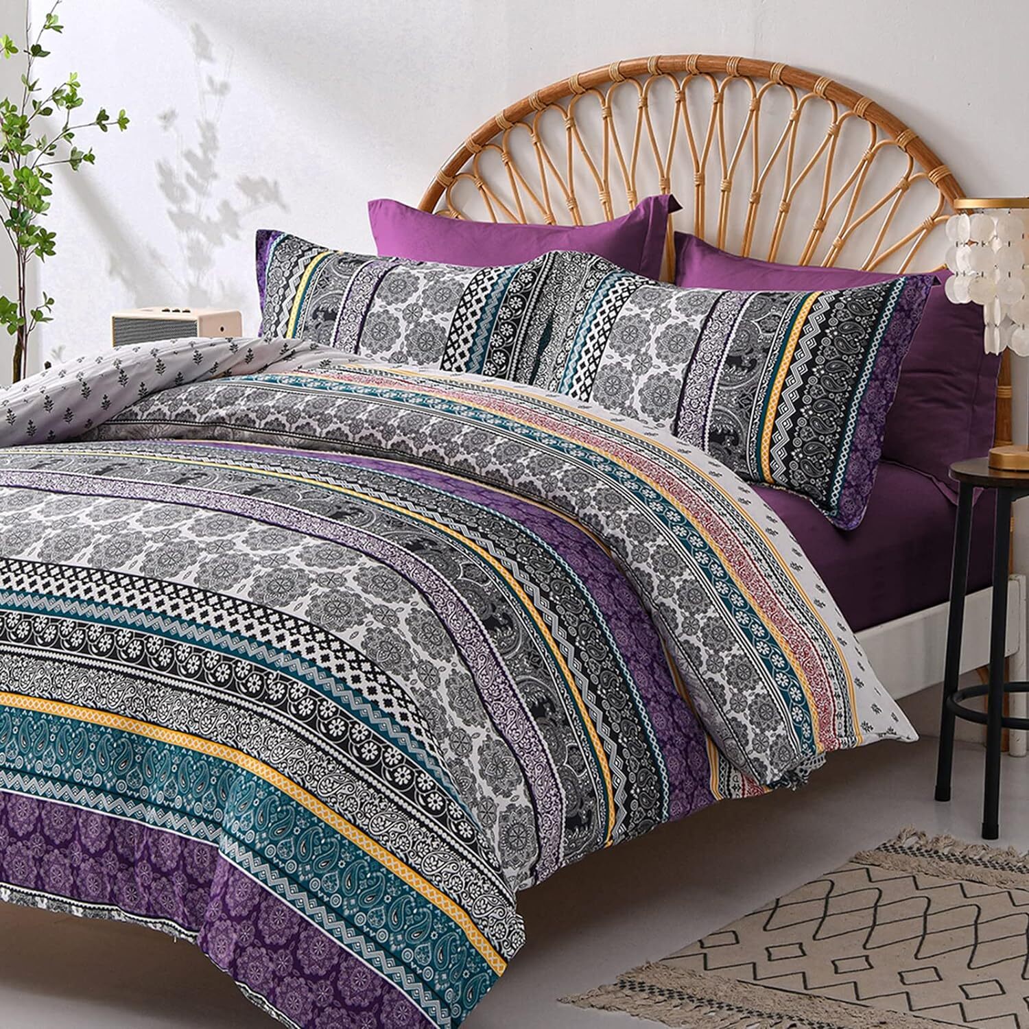 Bohemian Boho Duvet Cover Set Bedding Set Single Double King Size