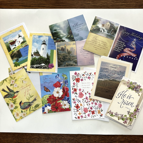 32 Vintage Gorgeous All Occasion Cards, Religious Theme, with Envelopes - Picture 2 of 3