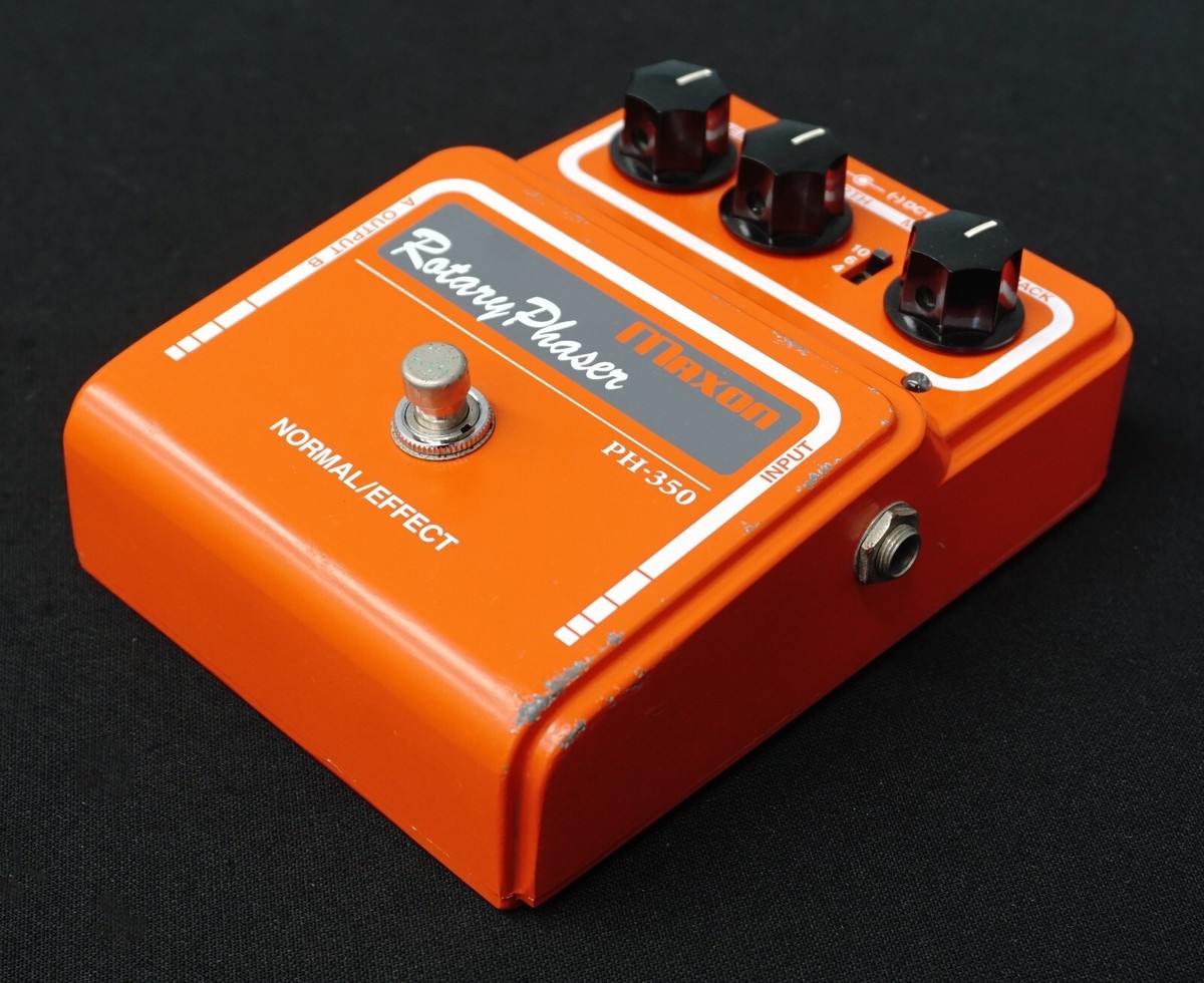 ギター MAXON Rotary Phaser PH-350 Maxon Rotary Phaser PH-350 80's Orange Electric Guitar