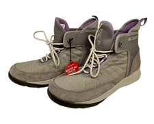 Columbia Women's Nikiski 503 Snow Boot Grey Purple 9.5 Women's 