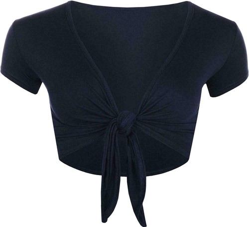 DAMEN EINFACH BINDEN KNOTEN BOLERO ACHSELZUCKEN KROP TOP WRAP ACHSELZUCKEN CARDIGANS 8-22 - Bild 11 von 12