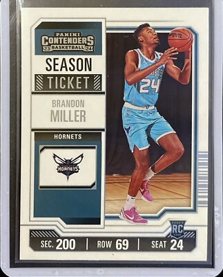 Brandon Miller - Rookie - 2023-24 Panini Contenders #24