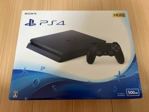 SONY PlayStation 4 Jet Black 500GB CUH-2200AB01 Slim Console New from Japan