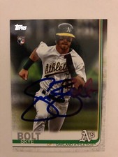 2019 Topps Oackland A’s Skye Bolt Autographed Card #US211