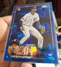 2023 Topps Chrome Sapphire Brendon Davis RC Rookie Detroit Tigers #494