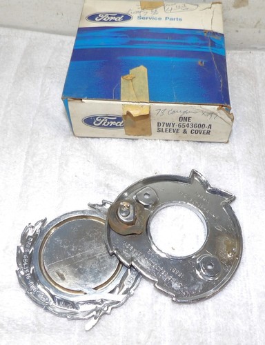 1977 1978 1979 Mercury Cougar XR7 NOS TRUNK DOOR LOCK SLEEVE & COVER ORNAMENT - Picture 6 of 7
