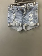 Women’s SO Good For Life Boyfriend  Distressed Light Wash Shorts Size 3/26W