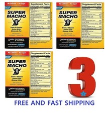Super Macho Dietary Supplement High Potency B Vitamins  50 Count Ginseng  Zinc